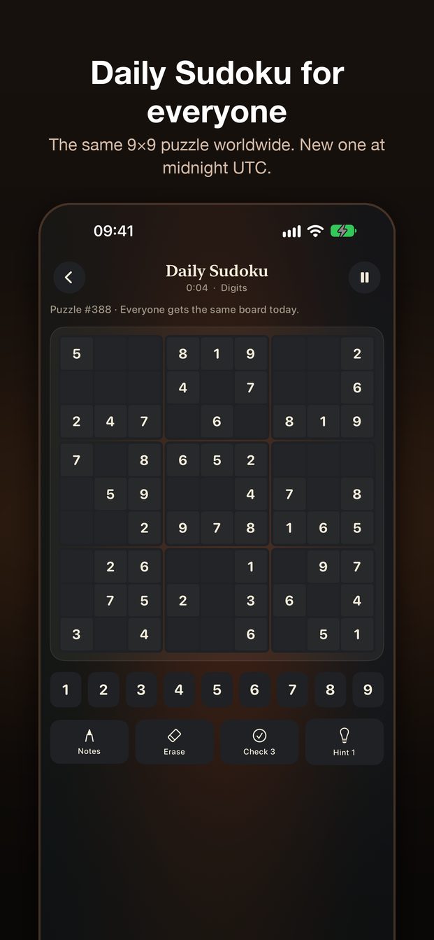 Daily Sudoku puzzle
